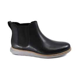 Cole Haan Men's C31531 - ØriginalGrand Chelsea Boot Waterproof Black Leather/Ironstone
