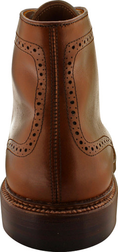 Alden Men's 39701 - Perforated Cap Toe Boot - Dark Tan - The Shoe Mart