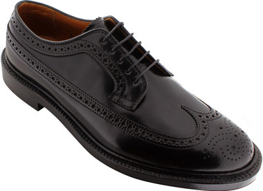 Alden Men's 9751 - Long Wing Blucher - Black Shell Cordovan - Main Image