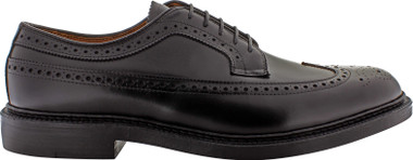 Alden Men's 9753 - Long Wing - Black Calfskin - The Shoe Mart