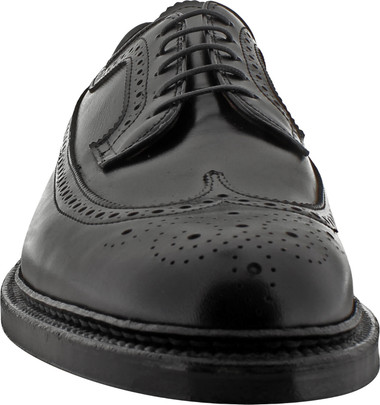Alden Men's 9753 - Long Wing - Black Calfskin - The Shoe Mart