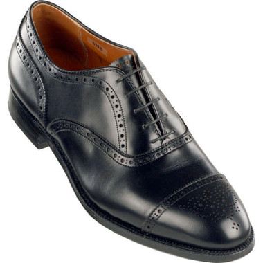 Alden Men's 909 - Medallion Tip Bal - Black Calfskin - Main Image