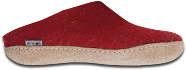 Glerups Unisex Felt Slippers B-08 Red - Main Image Glerups Unisex Felt Slippers B-08 Red - Main Image