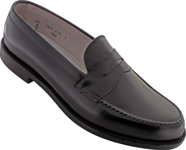 Alden Men's 981 - Leisure Handsewn - Black Calfskin - Main Image