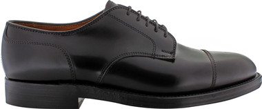 Alden Men's 2161 - Straight Tip Blucher - Black Shell Cordovan - The Shoe  Mart