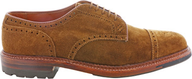 Alden Shoes Men's Medallion Tip Blucher D8512C Snuff Suede