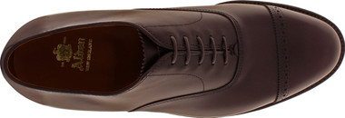 Alden Men's 905 - Perforated Straight Tip Bal - Burgundy Calfskin - The  Shoe Mart