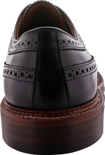 Alden Shoes Men's Long Wing Blucher D8515 Black Calfskin - The