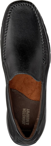 Johnston Murphy Men's Crawford Venetian 20-4435 Black Tumbled Full