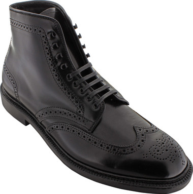 Alden Men's 4465H - Wing Tip Boot - Black Shell Cordovan - Main Image Alden Men's 4465H - Wing Tip Boot - Black Shell Cordovan - Main Image