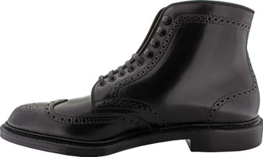 Alden Men's 4465H - Wing Tip Boot - Black Shell Cordovan