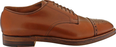 Alden Men's D5505 - 6 Eyelet Medallion Cap Toe Oxford - Burnished