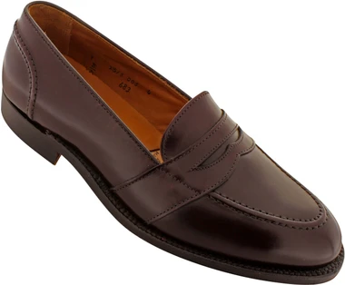 Alden Men's 683 - Full Strap Slip On - Burgundy Calfskin - Main Image