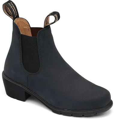 Blundstone Women's Heeled Boot 1960 Black Nubuck - Main Image