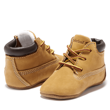 Bonnet Junior Garçon Timberland en coton moutarde côtelé