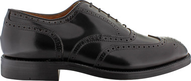 Alden Men's 9741 - Wing Tip Bal - Black Shell Cordovan - The Shoe Mart