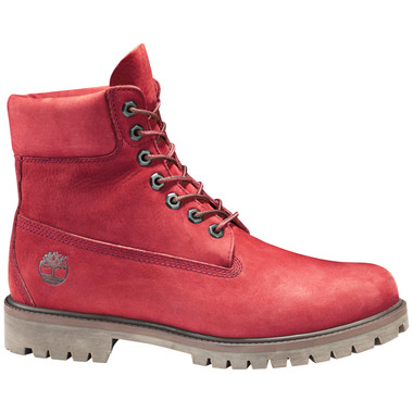 Timberland Men's 6" Prem Rubber Cup Boot TB0A24WDV15 Dark Red Nubuck - Main Image