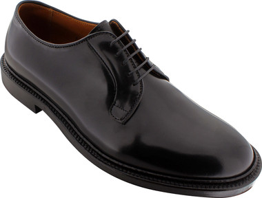 Alden Men's 9901 - Plain Toe Blucher - Black Shell Cordovan - Main Image
