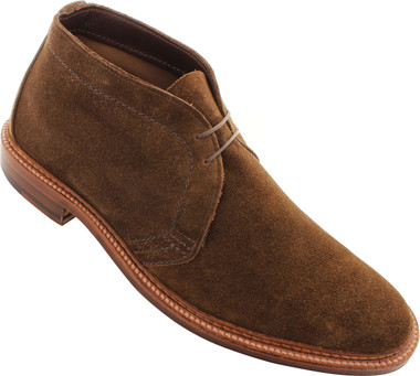 Alden Men's 1492 - Unlined Chukka Boot Flex Welt - Dark Brown Suede - Main Image