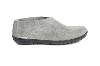 Glerups Unisex Felt Shoes With Rubber Sole AR-01-02 Grey-Black - Main Image