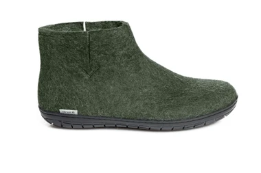 Glerups Unisex Felt Boots With Rubber Sole GR-09-02 Forest-Black - Main Image
