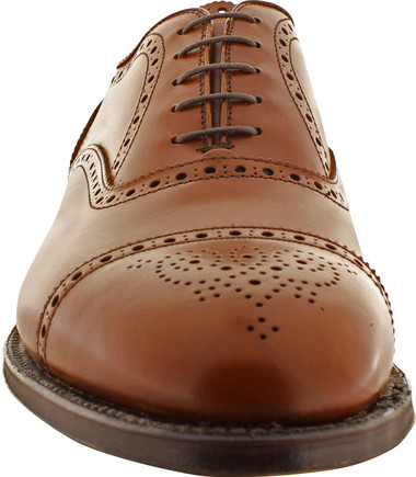 Alden 911 | Buy Alden 911 Tan Calfskin Medallion Tip Bal Oxfords