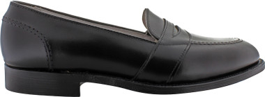 Alden 681 | Buy Alden Full Strap Slip-On Loafers in Black Calfskin