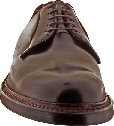 Alden Men's 990 - Plain Toe Blucher - Color 8 Shell Cordovan