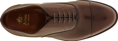 Alden Men's 920 - Straight Tip Bal - Dark Brown Calfskin - The