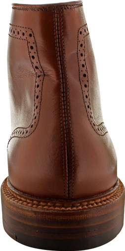 Alden Men's 44618 - Wing Tip Boot - Dark Tan Calfskin - The Shoe Mart