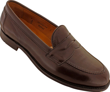 Alden Men's 9694F - Penny Loafer Flex Welt - Dark Brown Calfskin - Main Image