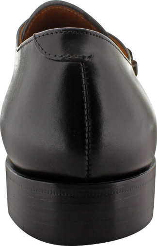 Alden Men's 955 - Monk Strap - Black Calfskin - The Shoe Mart