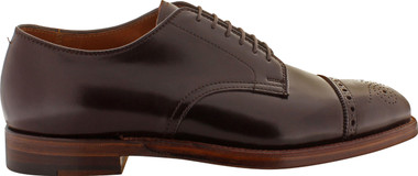 Alden Men's 4398 - 6 Eyelet Cap Toe Blucher - Color 8 Shell