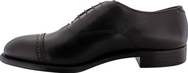 Alden Men's 901 - Perforated Straight Tip Bal - Black Calfskin