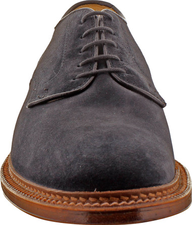 Alden Men's 29331F - Plain Toe Blucher Flex Welt - Navy Suede