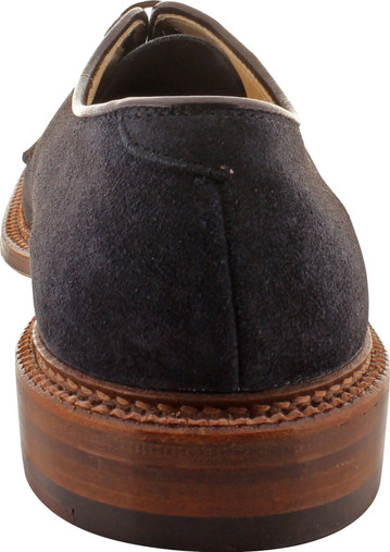 Alden Men's 29331F - Plain Toe Blucher Flex Welt - Navy Suede