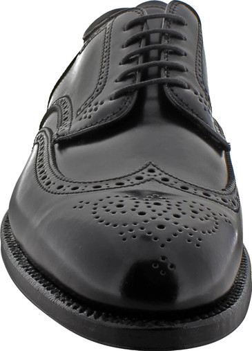 Alden Men's 2077 - Wing Tip Blucher - Black Shell Cordovan - The