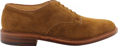 Alden Men's 29336F - Plain Toe Blucher Flex Welt - Snuff Suede