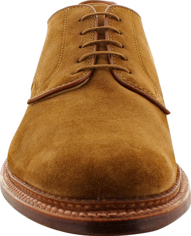 Alden Men's 29336F - Plain Toe Blucher Flex Welt - Snuff Suede