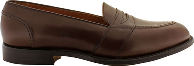 Alden Men's 686 - Full Strap Slip On - Dark Brown Calfskin - The ...