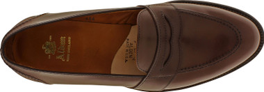 Alden Men's 686 - Full Strap Slip On - Dark Brown Calfskin - The ...