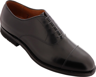 Alden Men's Straight Tip Bal Calfskin Rubber Sole 907L Black - Main Image