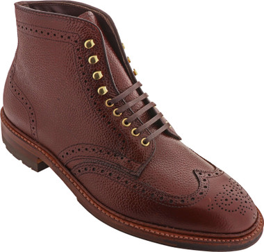 Alden Shoes Men's Wing Tip Boot D9838HC Brown Scotch Grain - Main Image
