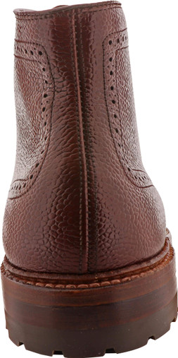 Alden Shoes Men's Wing Tip Boot D9838HC Brown Scotch Grain - The
