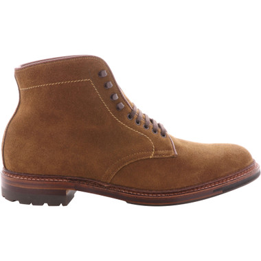 Alden Men's 4511HC - Plain Toe Commando Sole Boot - Snuff Suede