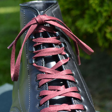 burgundy boot laces