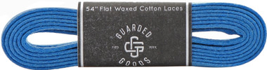 Flat Wide Waxed Boot Laces - 54" Cobalt - Main Image