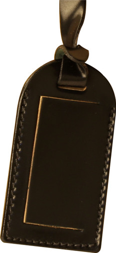 Alden Briefcase Tag - Black Shell Cordovan - Main Image