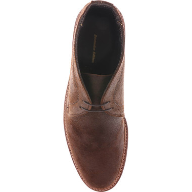 Alden Men's D1709L Unlined Chukka Boot Tobacco Reverse Chamois