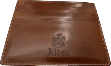 Alden Card Case - LG6005 - Cognac Shell Cordovan - Main Image